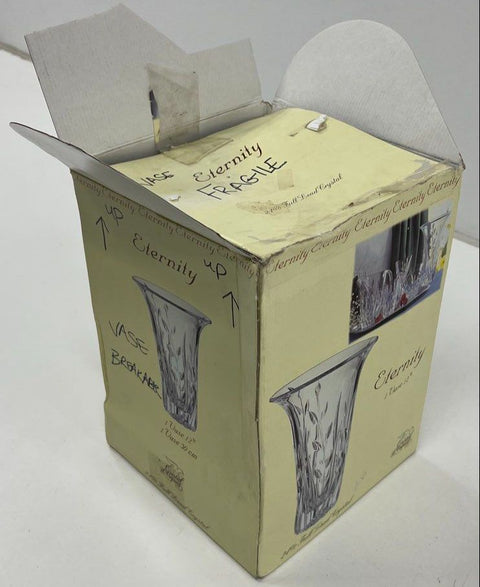 Vintage Cristal d'Arques Eternity 24% Lead Crystal Flared Flower Vase 12"