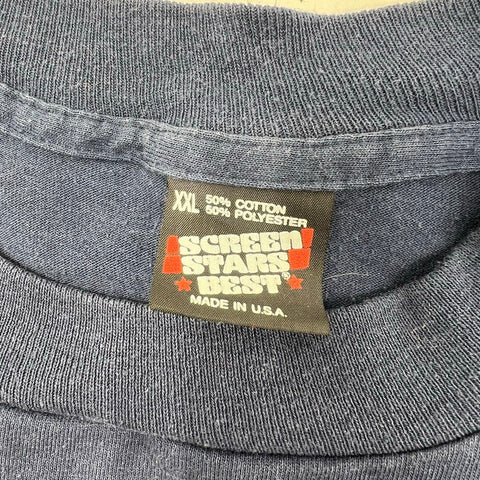 Vintage 1991 Funny Fishing Beer Rule T-Shirt Single Stitch Screen Stars Sz XXL