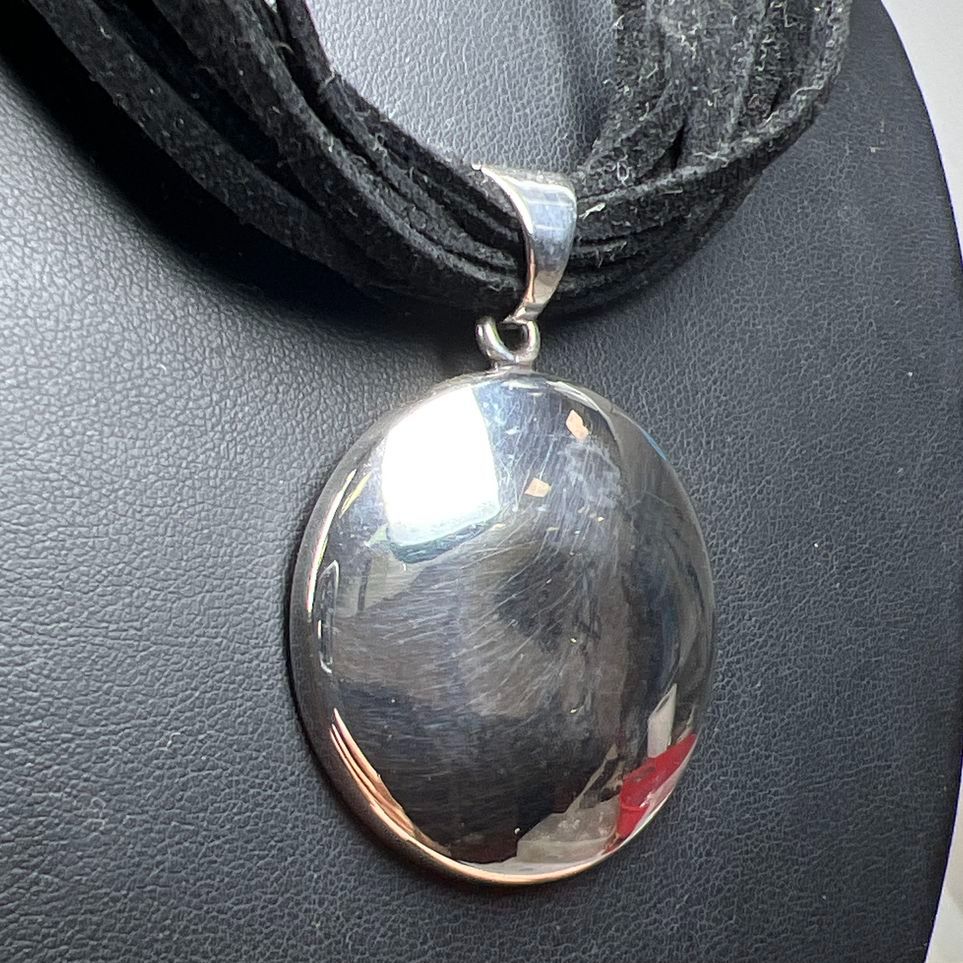 Silpada Sterling Silver Circle Pendant Multi-Cord Necklace