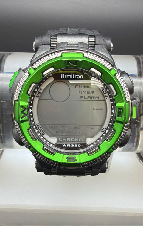 Armitron Mens Watch Lot of 4 Digital and Analog Escape Chronograph Two-Tone