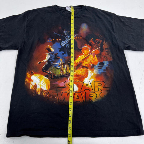 Star Wars Rock Band Parody Graphic T-Shirt Lucasfilm Licensed Black Sz L
