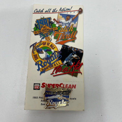 Frank White Auto Card Lot + 1998 Royals Packs & 1993 Pin Memorabilia