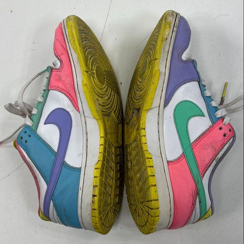 Lot 2 Nike Jordan 1 Mid True Blue Sz 11 & Dunk Low Easter W Sz 8.5 Sneakers