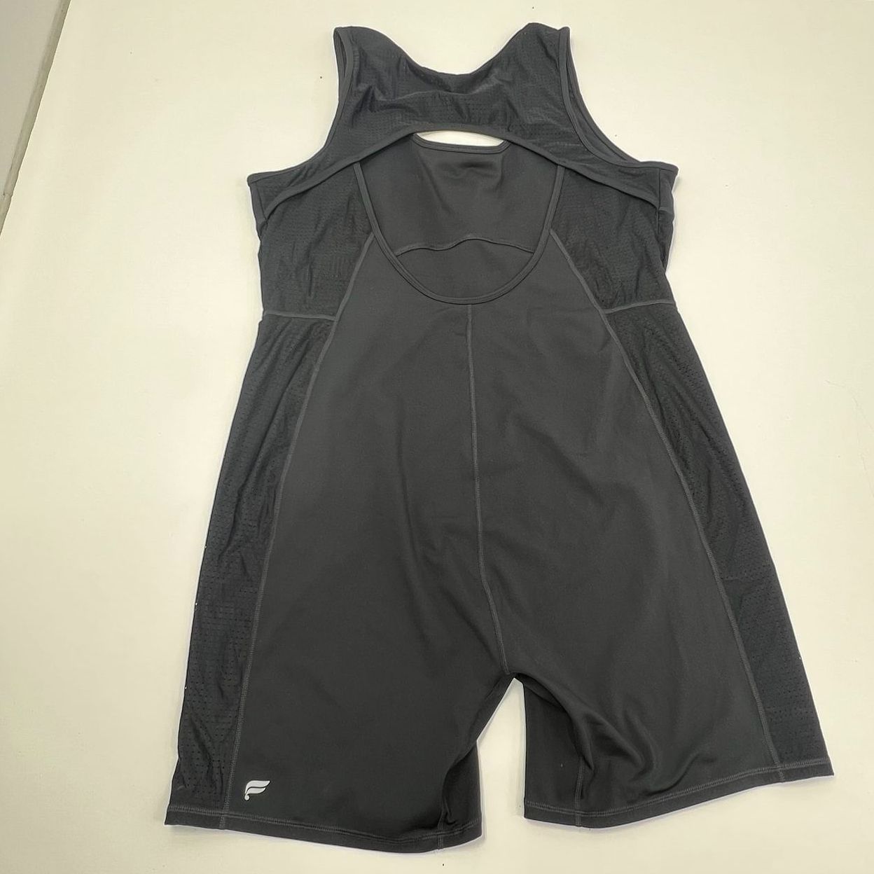Fabletics Black NWT Motion365+ Open Back Athletic Onesie Romper Women's 4X