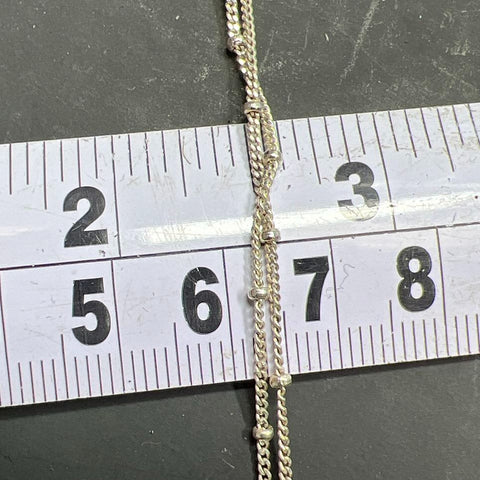 925 Sterling Silver Heart Pendant Necklace 6.33g