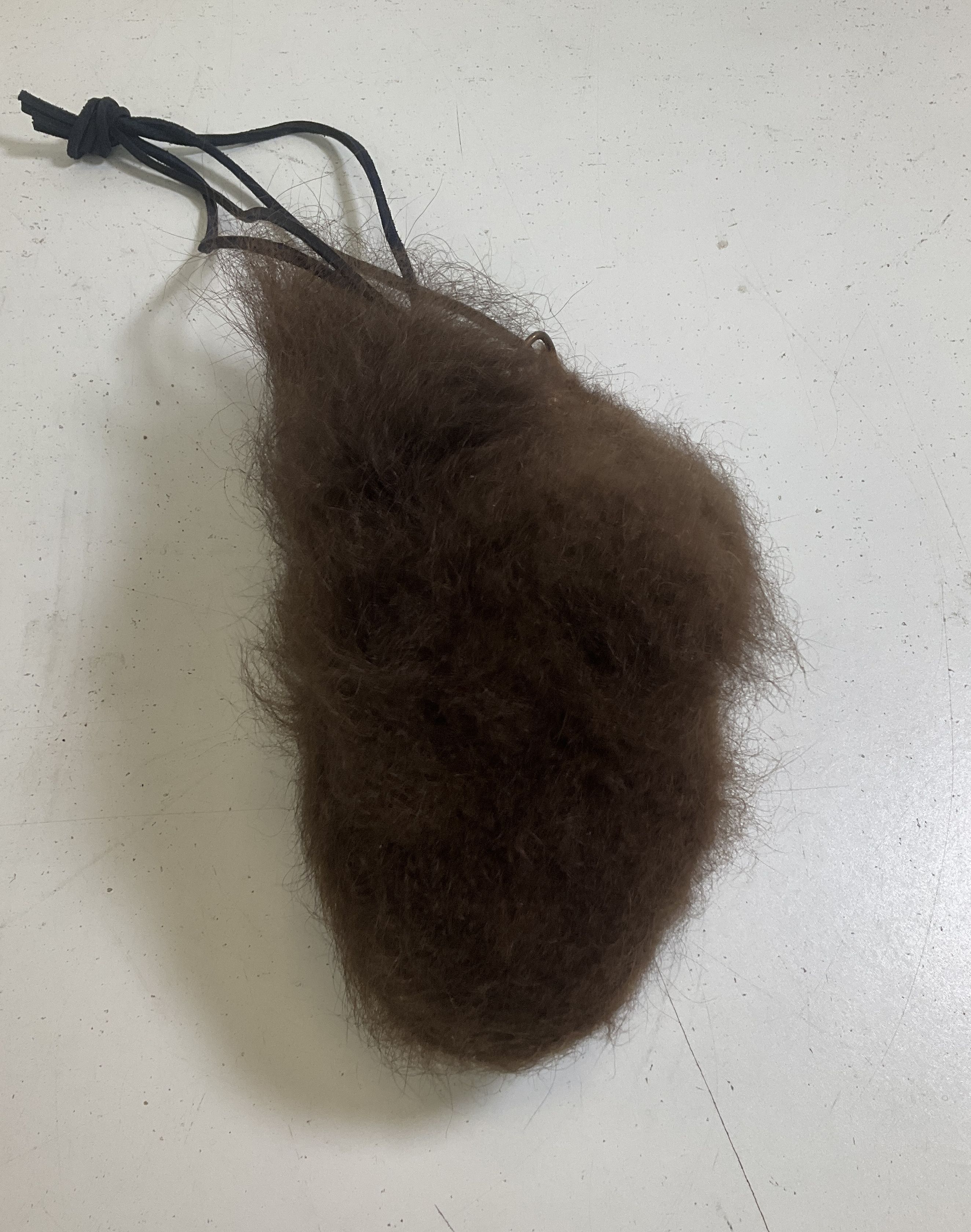 Vintage Genuine Fur Trapper Possibles Bag Pouch Mountain Man Rendezvous Leather
