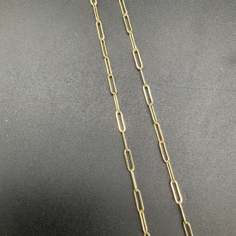 Kendra Scott Elisa Pink Enamel Frame Gold Tone Paperclip Chain Necklace