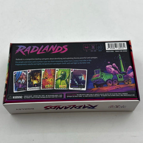 Radlands Card Game Roxley Games Post-Apocalyptic Dueling Open Box Complete