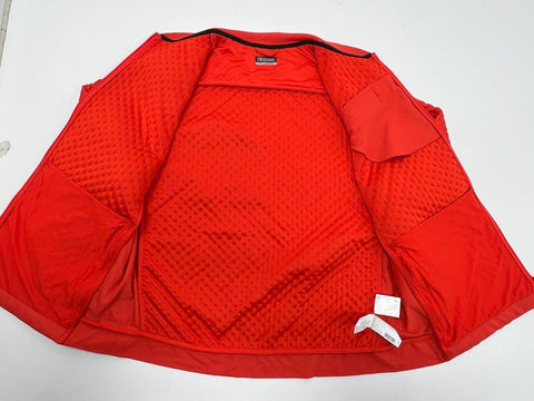 Kappa Men's Red Quilted Bomber Jacket Full Zip Reflective Lightweight Sz XL