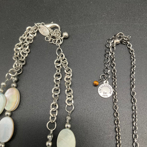 Liz Claiborne Chico's Fashion Jewelry Lot of 9 Statement Necklaces Mother Pearl