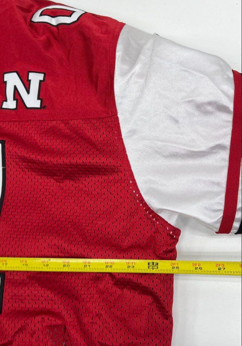 Vintage 90s Exquisite Threads Huskers Red Football Jersey Jacket Mens XXL