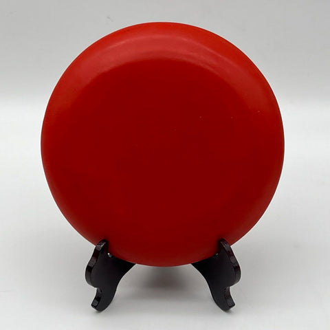 Vintage Chinese Carved Lacquer Cinnabar Plate Great Wall of China Red 9 Inch