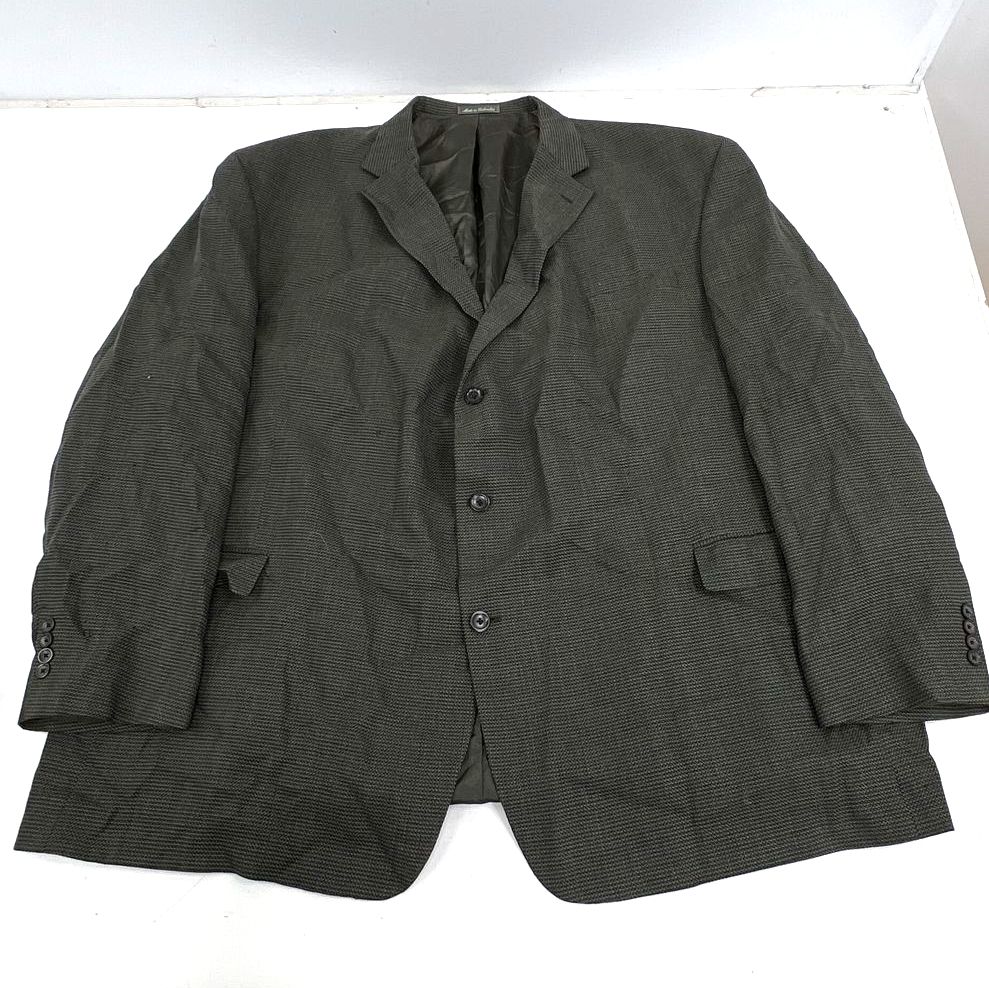 Oscar De La Renta Lot of 2 Gray Wool Cashmere Blazer Jacket Men's 60L