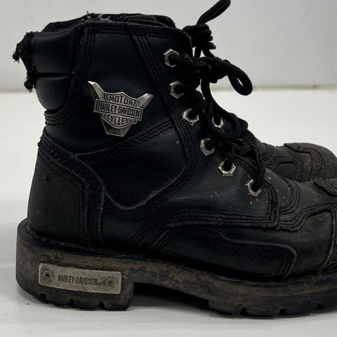 Harley-Davidson Stealth 81541 Motorcycle Riding Boots Distressed Biker Leather