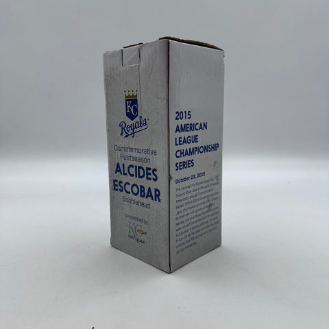 MLB Baseball Kansas City Royals Alcides Escobar 2015 ALCS Bobblehead With Box