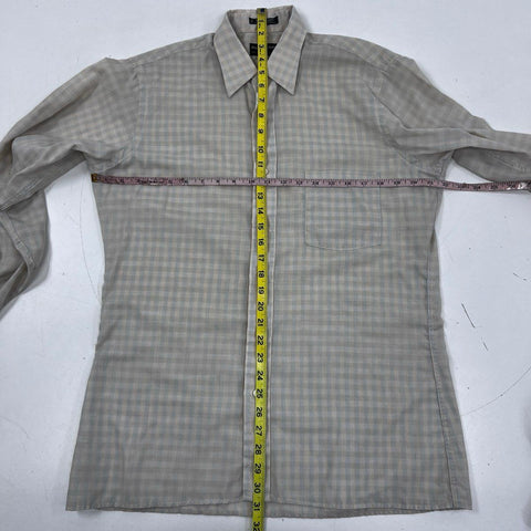 Vintage 90s Pierre Cardin Men's Lot of 2 Shirts Gray Mauve Sz 15.5 16