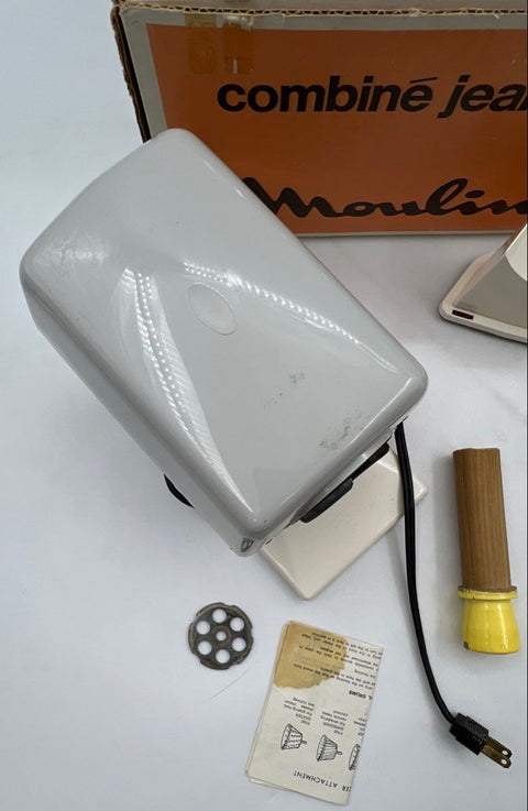 Vintage Moulinex Jeannette Food Processor Multi Grinder Shredder Set With Box