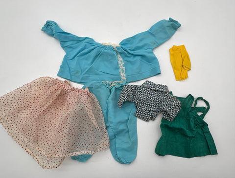 Doll Clothing Lot Vintage Mixed Outfits Dresses Accessories Approximately 35 Pcs