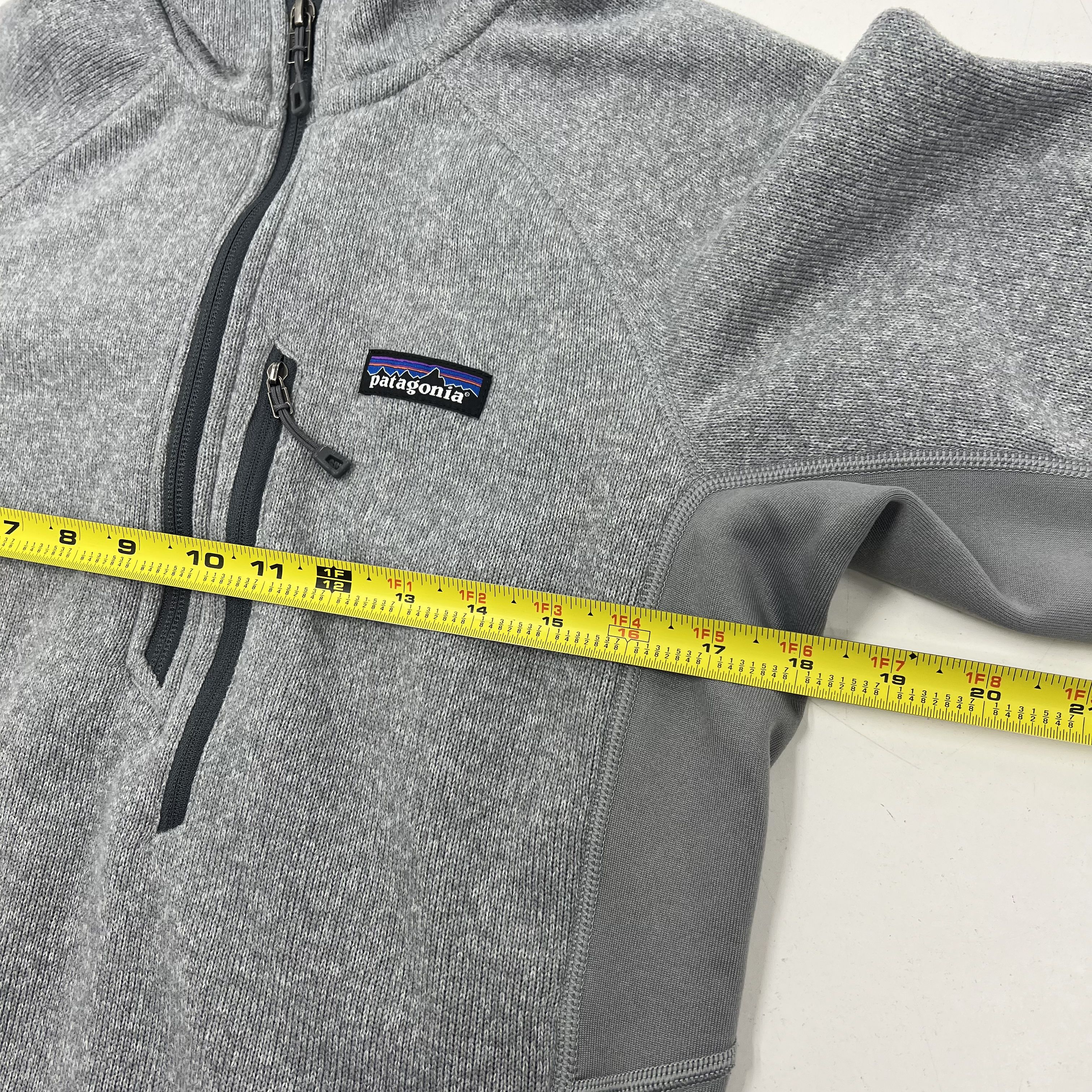 Patagonia Gray Better Sweater Fleece Quarter Zip Pullover Men's Size S