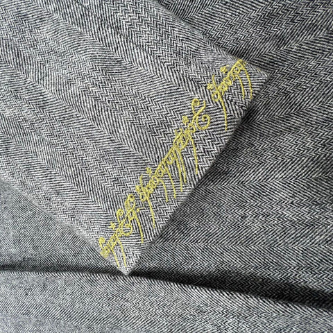 Lord of the Rings Women's Gray Herringbone Blazer Jacket Doors of Durin 14 NWT