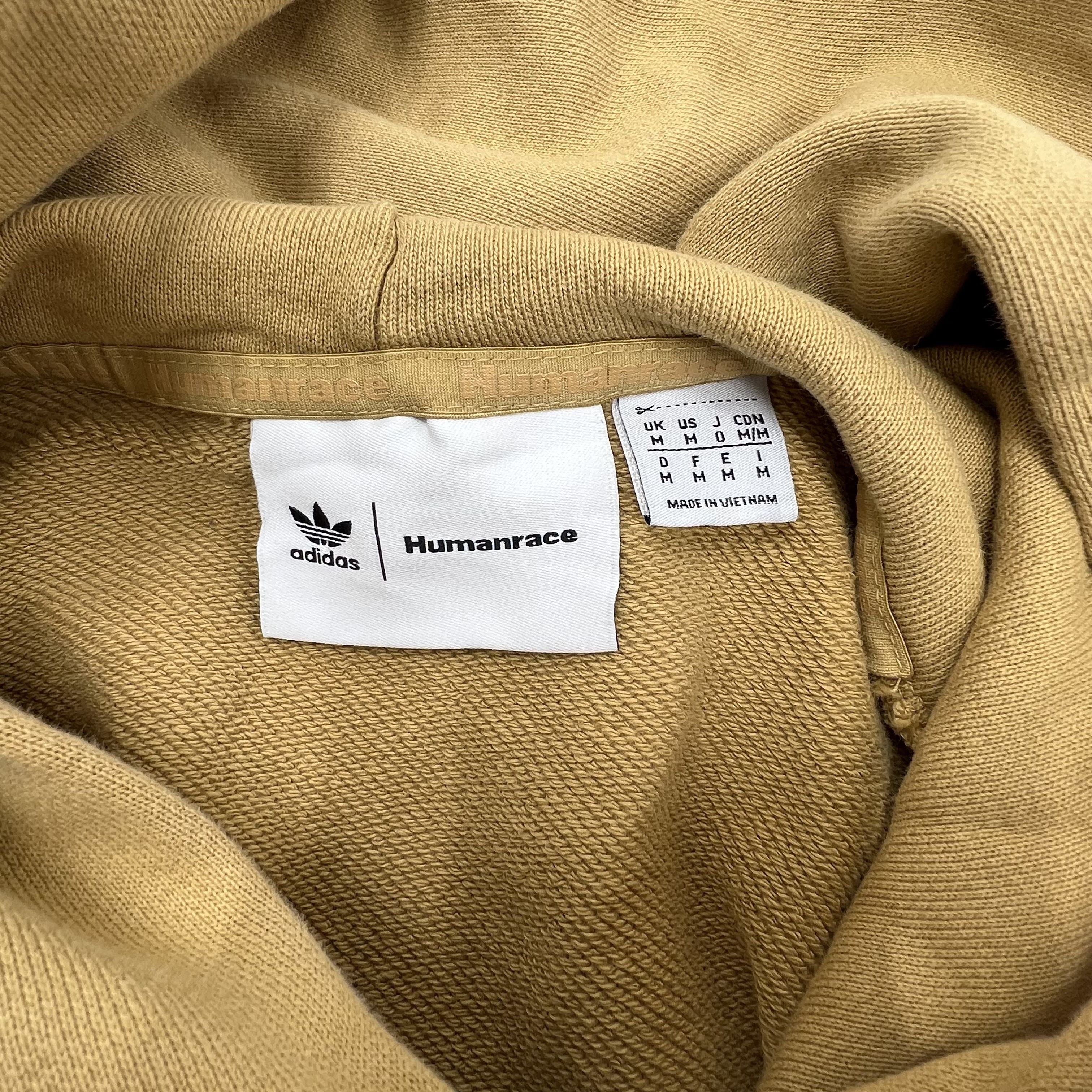 Adidas Humanrace Hazy Beige Basics Pullover Hoodie Men's M