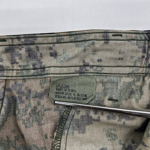 USMC Men's Woodland MARPAT Camo MCCUU Military Cargo Pants Large Long