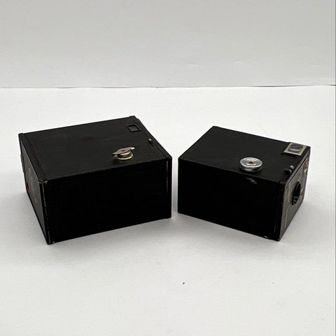 Vintage Kodak Brownie No. 2A & Target Six-20 Box Camera Lot 2 Pieces