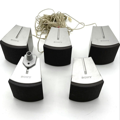 Sony SS-TS300 Surround Sound Speakers 5 Piece Lot 3-Ohm As-Is Untested