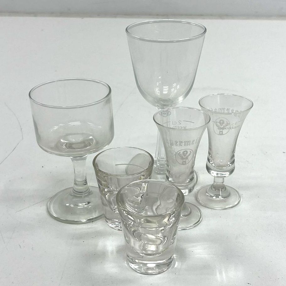 Vintage Assorted Styles Clear Drinkwear Glassware Barware Lot Shot Stemmed Glass