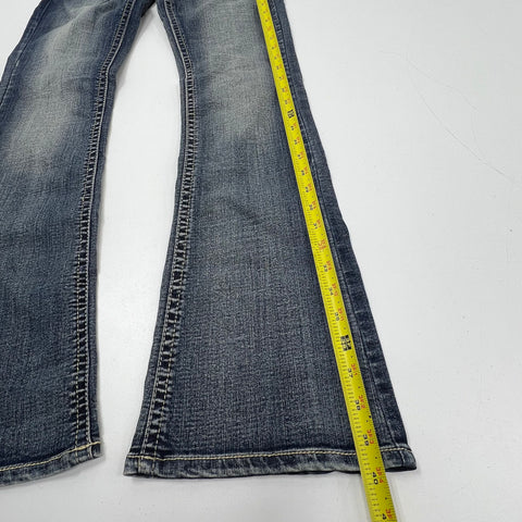 Wallflower NWT Y2K Blue Curvy Embellished Bootcut Jeans Women's Size 5