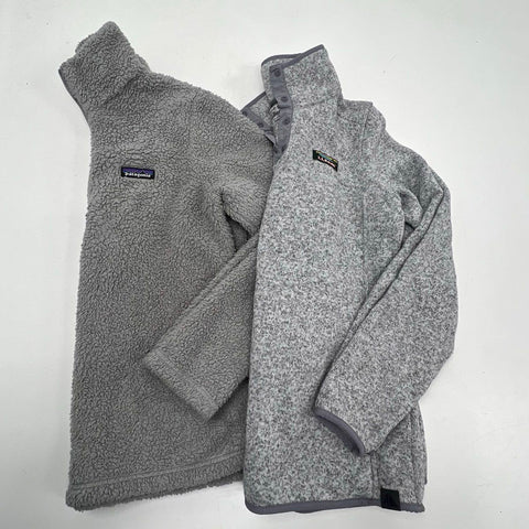 Patagonia Los Gatos & LL Bean Sweater Fleece Pullover Lot Women's XS S Gray
