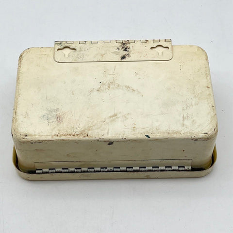 First Aid Kit Vintage Welsh Metal Box Textron Company Wall Mount With Contents