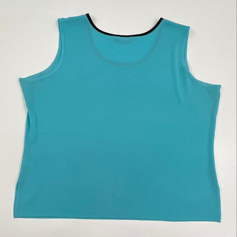 Ming Wang Women's Lot of 3 Tops Cardigan Jacket Tank Set Blue Black