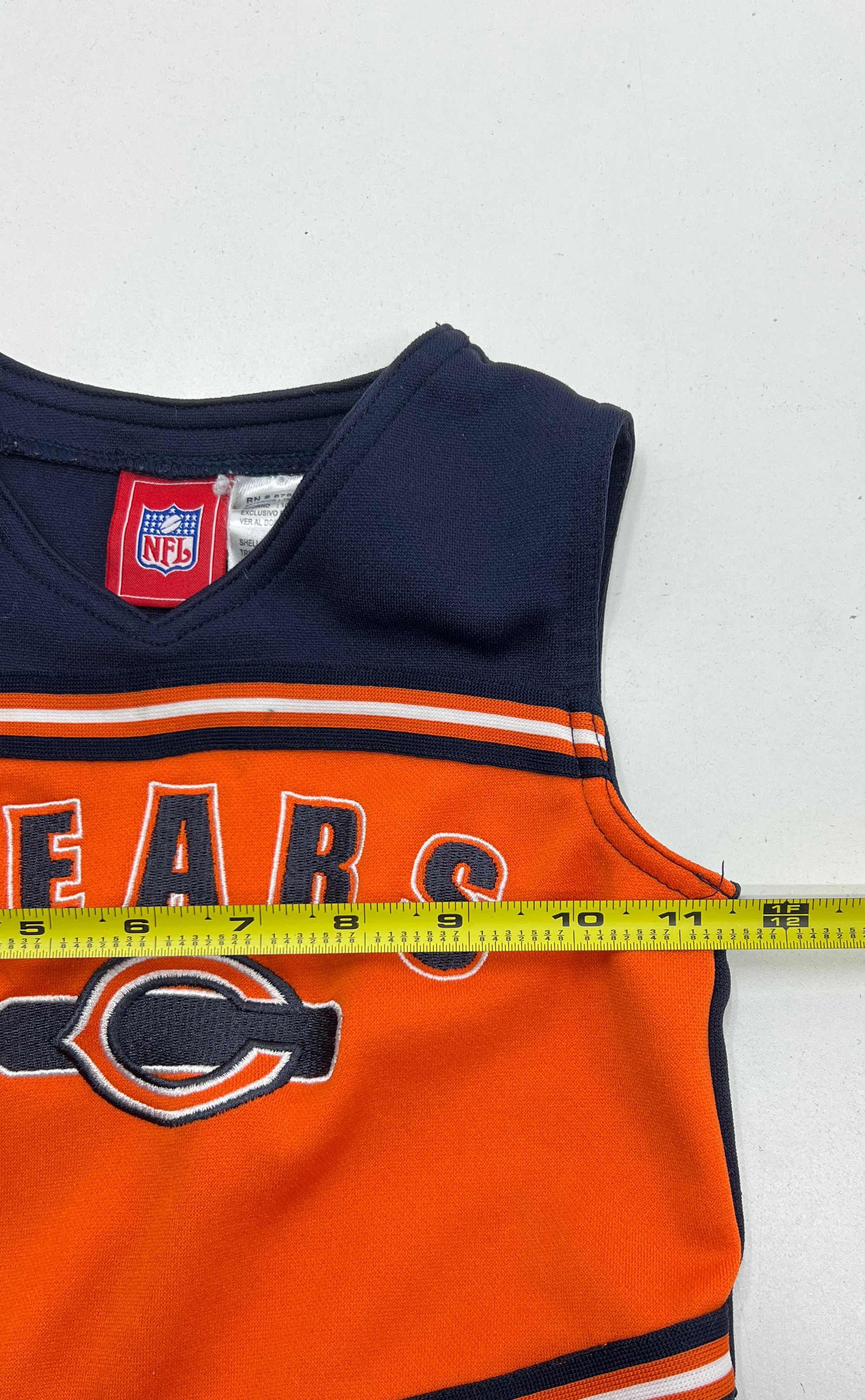 Reebok NFL Chicago Bears Cheerleader Navy Blue Orange Dress Outfit Girls Size 4T