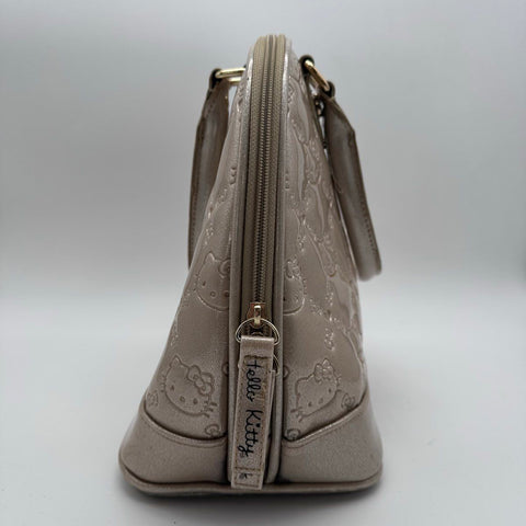 Loungefly Sanrio Hello Kitty Metallic Champagne Embossed Satchel Bowler Bag
