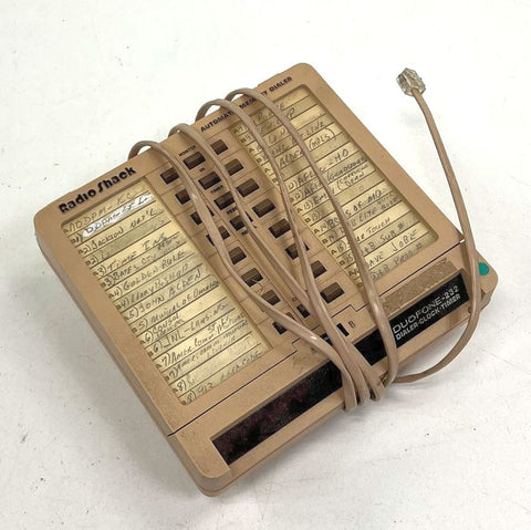Vintage 1980s Radio Shack 43-232 Duofone-32 Automatic Memory Telephone Dialer