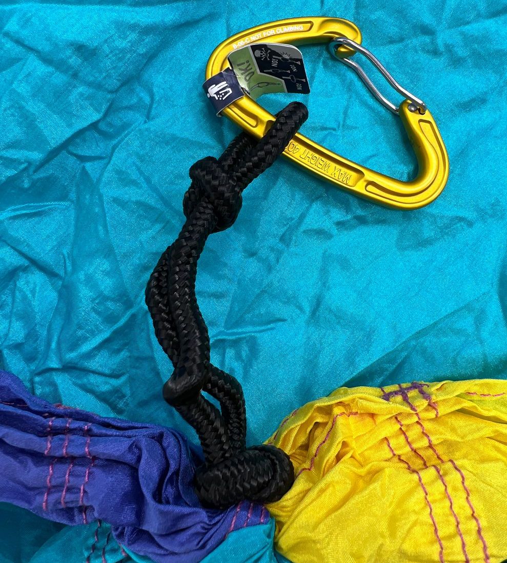 ENO Blue Purple 100% Nylon Packable Hammock w Stuff Sack 98"x72" Camping