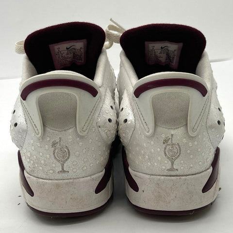 Nike Air Jordan 6 Retro Low Golf Bordeaux White Size 9