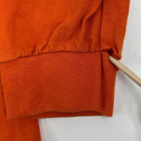 COIN The Band Orange Long Sleeve T-Shirt Butterfly Daisy Graphic Gildan Sz M