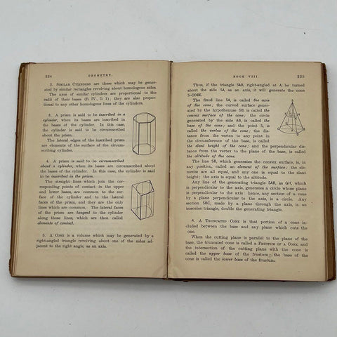 Elements of Geometry and Trigonometry Charles Davies Legendre Vintage Textbook