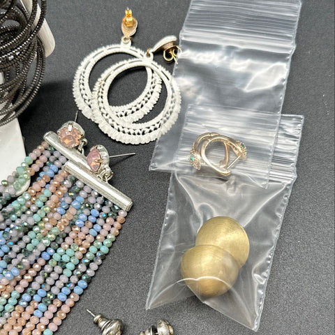 Costume Jewelry Earring Lot of 30 Vintage & Modern Atlanta Braves Race Car Hoops