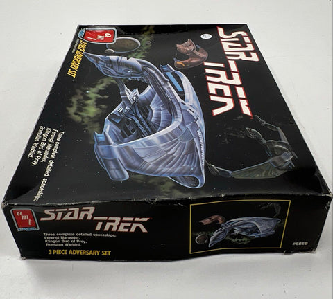 AMT Ertl Star Trek 3 Piece Adversary Set 1989 Model Kit Romulan Klingon Ferengi