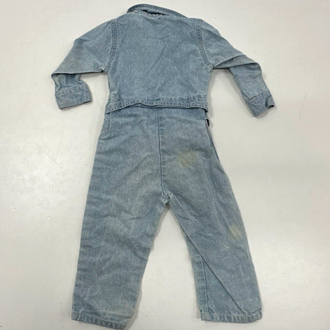 Vintage 80s 90s Baby Kids Clothes Lot Carter's Denim Romper 9pc Bundle Sz 18M