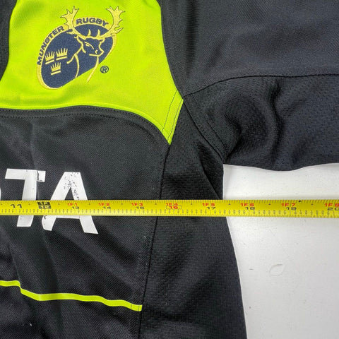 Adidas Men's Munster Rugby 2011 2012 Away Jersey Shirt Black Green Toyota