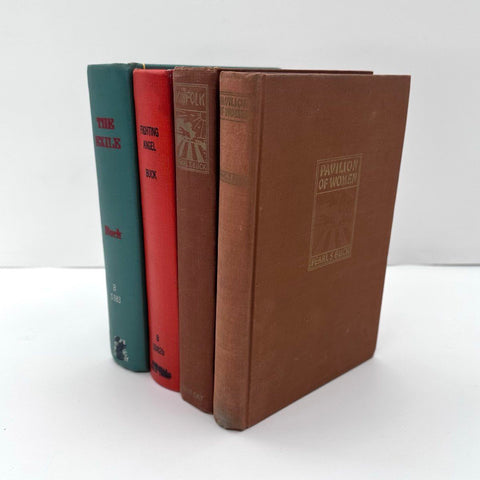 Pearl S. Buck 4 Book Lot Hardcover Kinfolk Pavilion of Women Fighting Angel