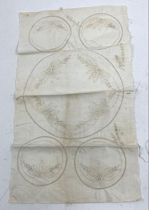 Vintage Embroidery Pattern Lot American Thread Jerglo Pot Holder Centerpiece