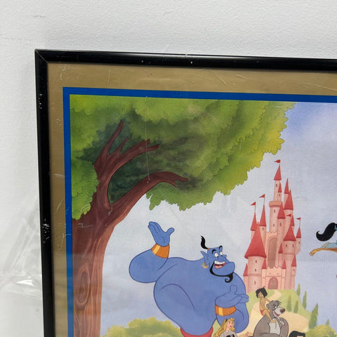 Disney Mouse Works Character Montage Framed Print 25x19 Mickey Snow White Pooh