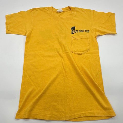 Vintage 80s Padre Island Surf n' Wear T-Shirt Single Stitch Pocket Sz S