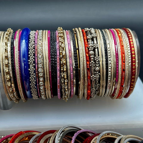 Mixed Fashion Bangle Bracelet Costume Jewelry Lot Colorful Rhinestone Accents