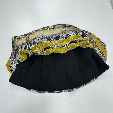 Alice + Olivia Women's Multicolor Floral Chevron Zig Zag Mini Skirt Sz 10